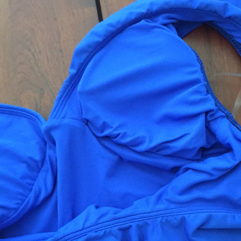 NWT Trina Turk one piece ruffle trim swimsuit S M 6 8 - Picture 14 of 15